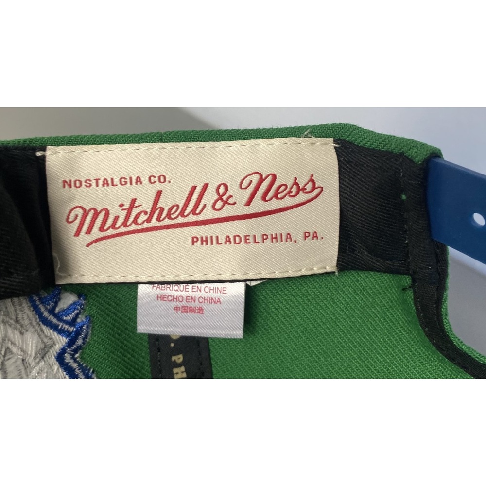 Mitchell & Ness Minnesota Timberwolves Wolves Snapback Cap Green Script - Picture 10 of 10
